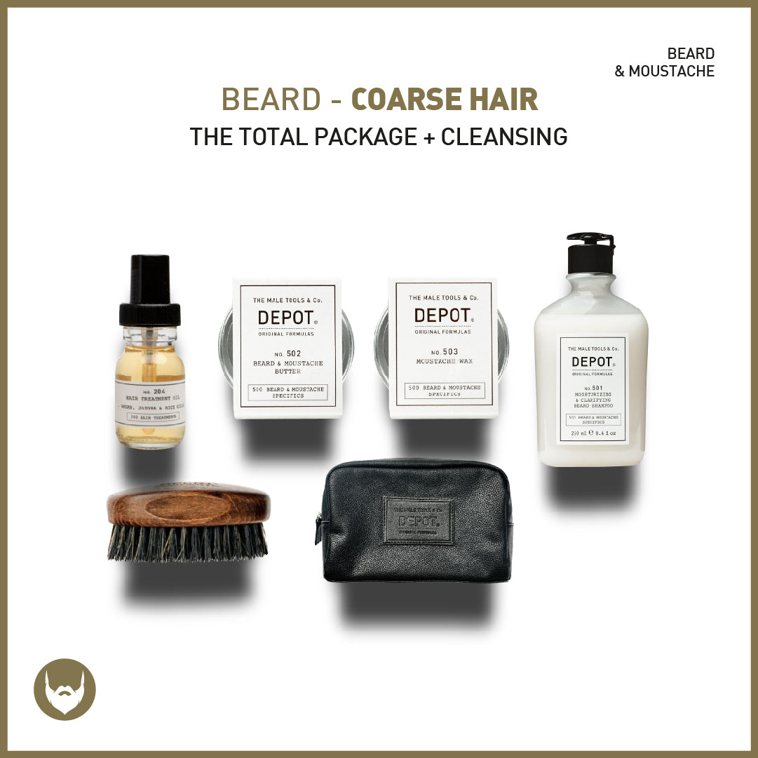 beard - coarse hair the total package + cleansing - sadeenco