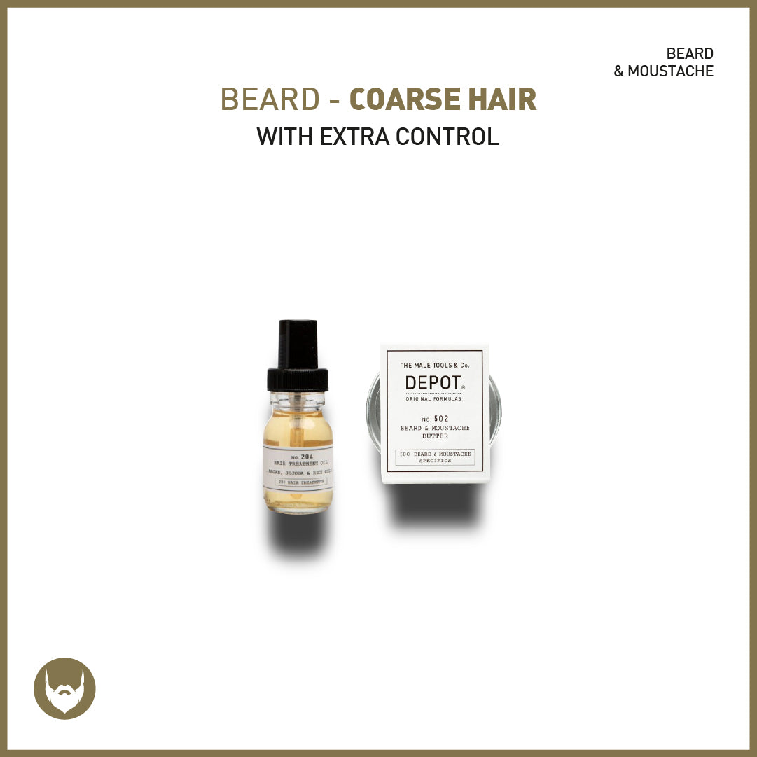 beard - coarse hair with extra control - sadeenco