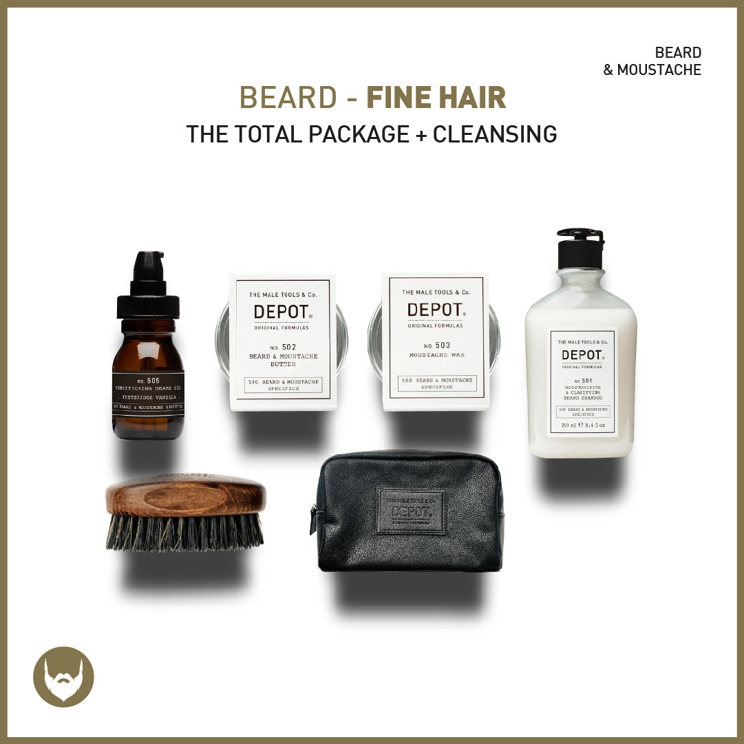 beard - fine hair the total package + cleansing - sadeenco