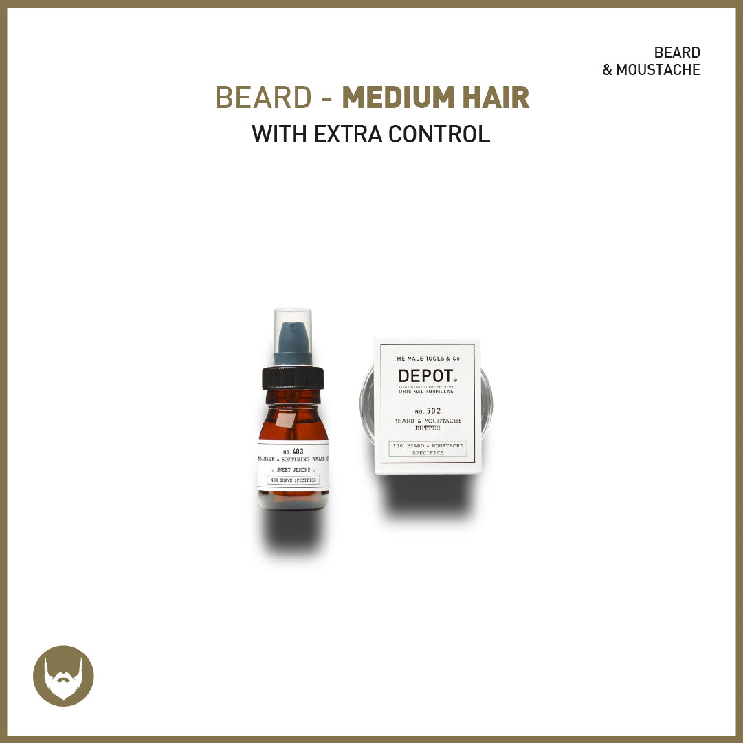 beard - medium hair with extra control - sadeenco