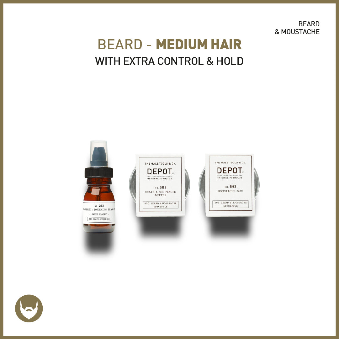 beard - medium hair with extra control & hold - sadeenco