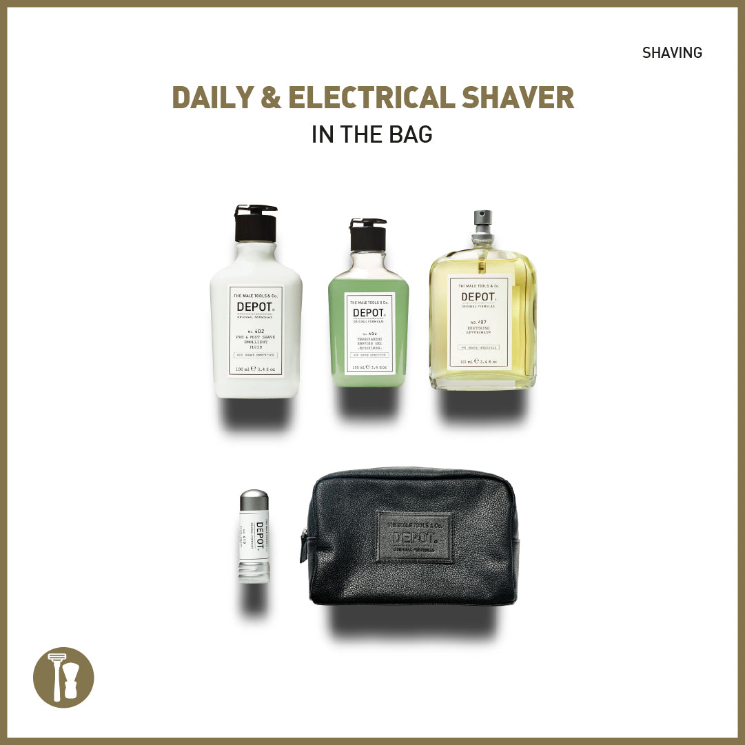 daily & electrical shaver in the bag - sadeenco