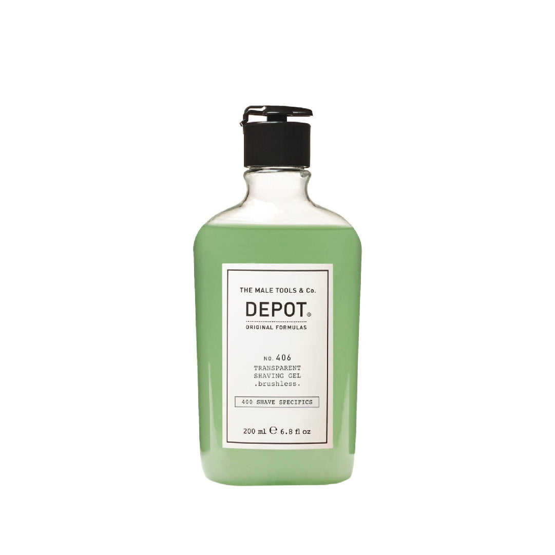 NO.406 TRANSPARENT SHAVING GEL brushless - sadeenco