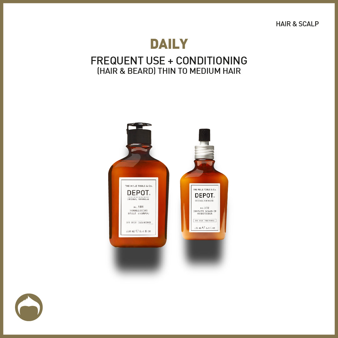 daily frequent use + conditioning (hair & beard) thin to medium hair - sadeenco