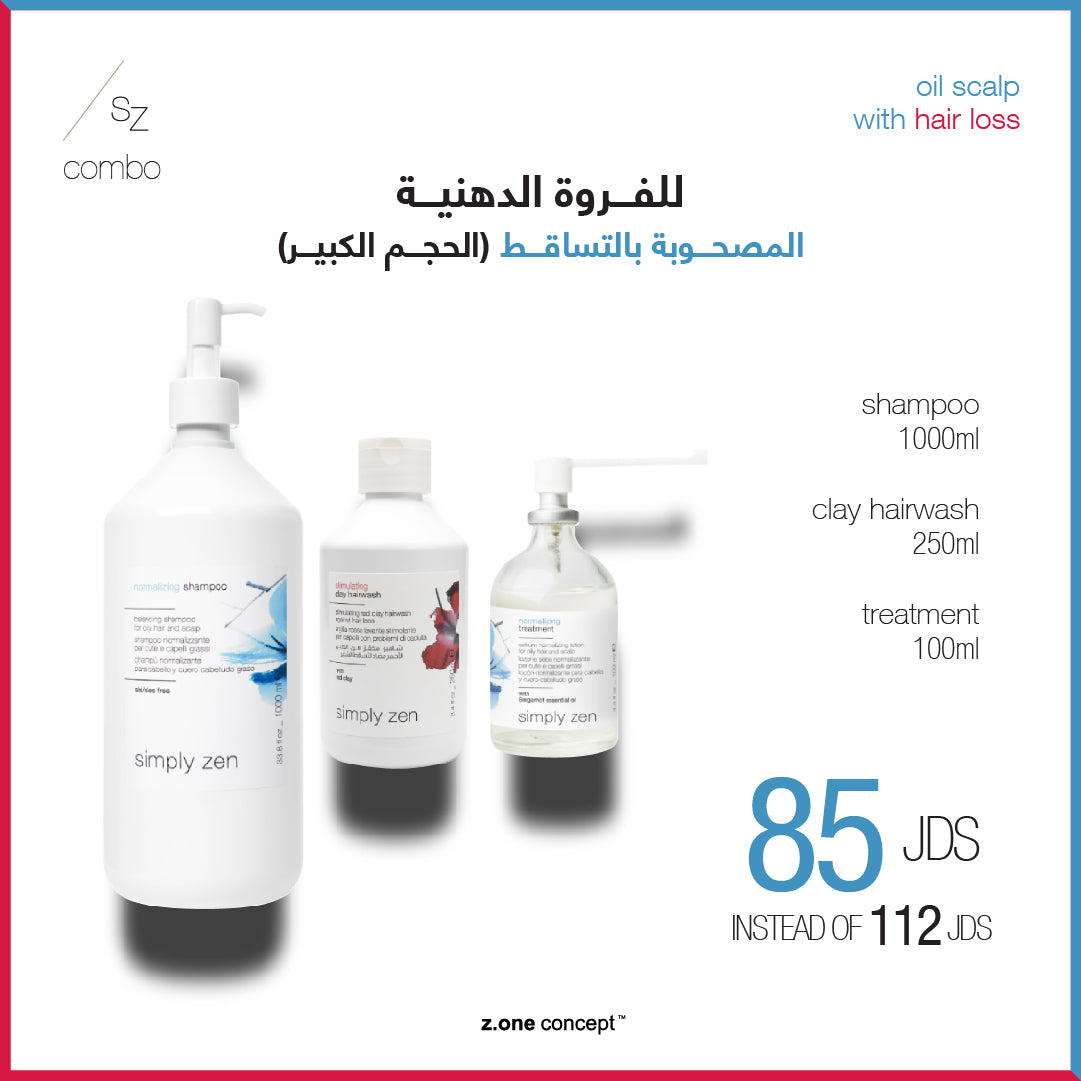 treatment of oily scalp accompanied by hair loss combo
