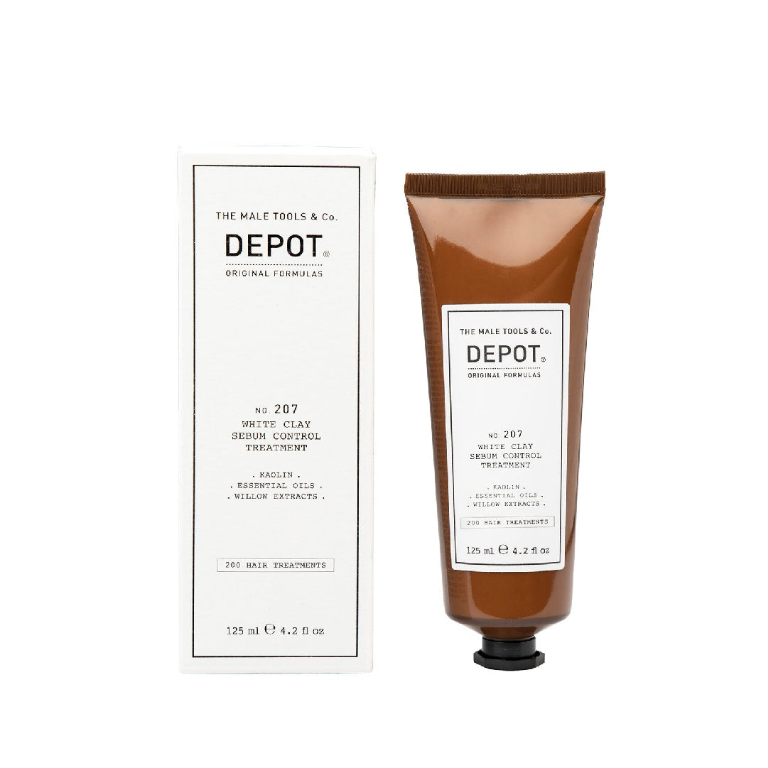 Depot white clay sebum control hair treatment