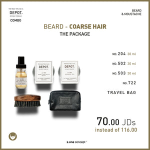 beard - coarse hair the package