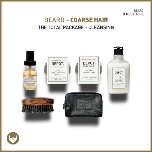 Course Beard beard - coarse hair the total package + cleansing - sadeenco
