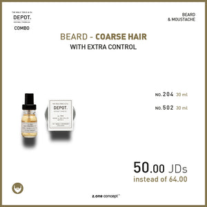 beard - coarse hair with extra control