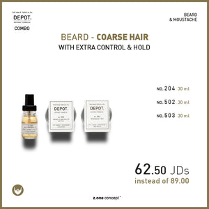 beard - coarse hair with extra control & hold