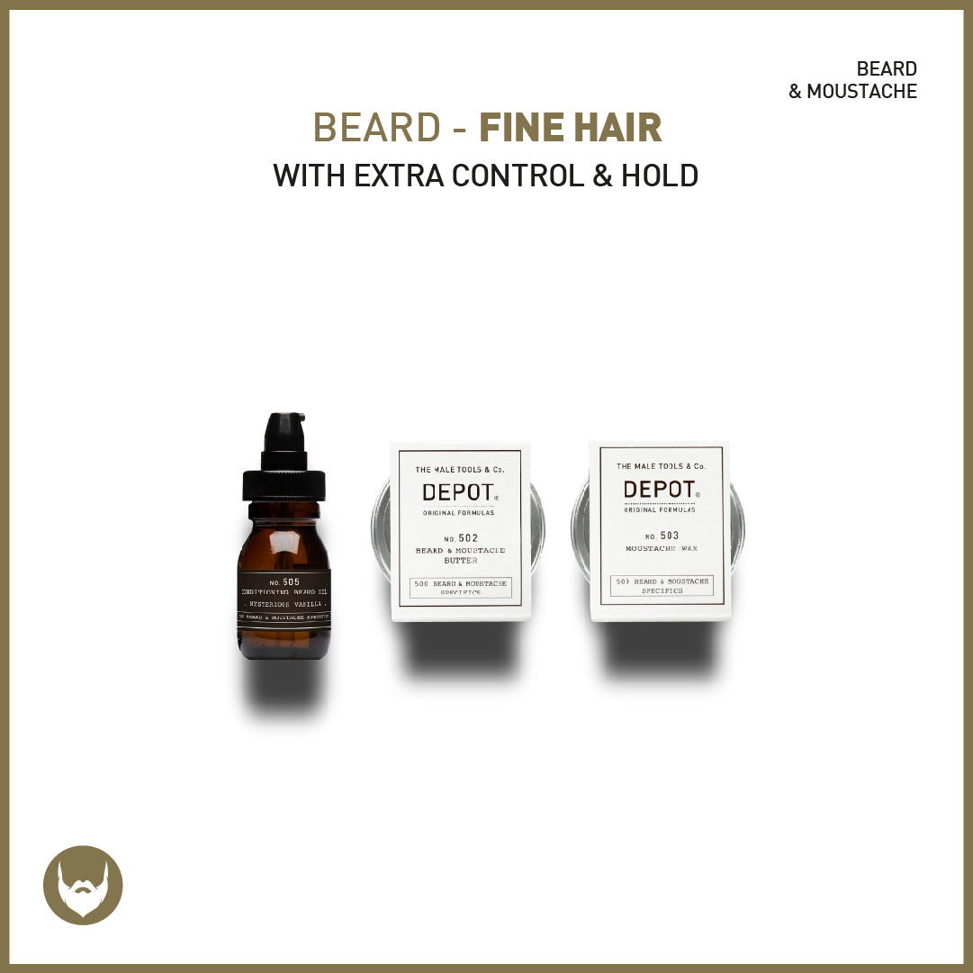 beard - fine hair with extra control & hold - sadeenco