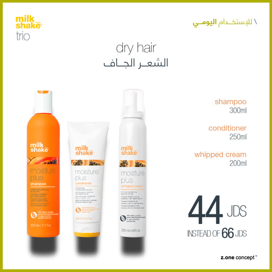 dry hair frequent use trio