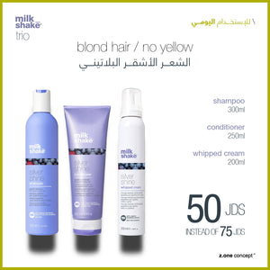 blonde hair daily use trio