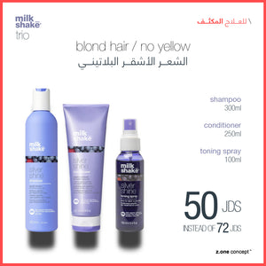 blonde hair deep treatment trio