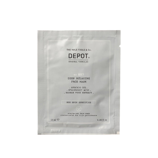 Depot deep relaxing face mask for men