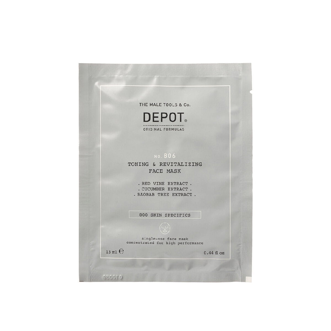 Depot toning revitalizing face mask for men